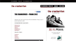 Desktop Screenshot of cranberries.cz