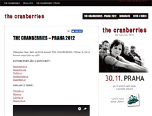 Tablet Screenshot of cranberries.cz