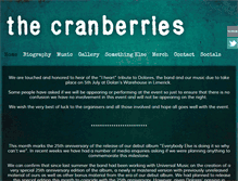 Tablet Screenshot of cranberries.com